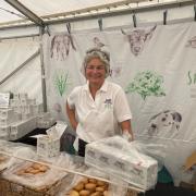 Tracy Thew pictured at a market stall.