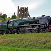 Swanage Railway 34028 Eddystone and Corfe Castle Picture: ANDREW PM WRIGHT