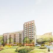 An artist's impression of the proposed block of flats in Bath Road, Bournemouth
