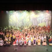 Dorchester ballet and dance students after 2022 Narnia show at Weymouth pavilion
