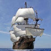 A 17th-century galleon will be in Poole Quay this summer.