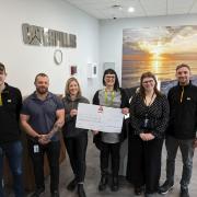 Cheque presentation to Lexi May Trust