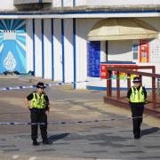 Police at Bournemouth seafront