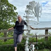 The sculpture, called Neptune, was created by artist Eilidh Middleton and was created to highlight the importance of seagrass at Studland Bay and its loss around coasts across the UK.