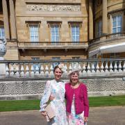 Noeline and Hannah Young represented Rising Voices Wessex at a Buckingham Palace Garden Party celebrating the creative industries