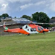 Air ambulance in New Milton