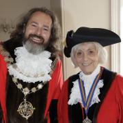 Cllr George Farquhar and Anne Filer, mayor and deputy mayor of Bournemouth.