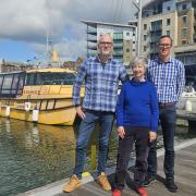 Carol Cox, a trustee of The Friends of Dolphin; Pete Norris, left, Head of Design and Development at Uprated; and Lee Merrifield, MSP Capital’s Associate Director of Credit and a member of the firm’s community committee.