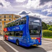 Morebus urging England fans to leave their cars at home and travel by bus to watch England play Argentina in the World Cup semi-final tonight