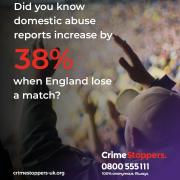 Crimestoppers is launching a national campaign ahead of the World Cup, urging the public to help tackle domestic abuse by recognising the signs and sharing information anonymously.