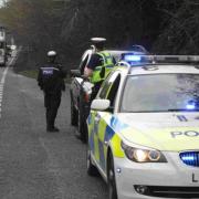 Police stop drivers of Volvo XC90s yesterday