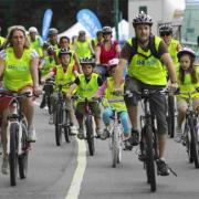 PEDAL POWER: Cyclists set off on last year’s SkyRide