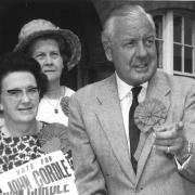 VOTE WINNER: Echo picture of Conservative John Cordle campaigning in Bournemouth East ahead of the general election in June 1970