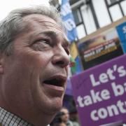 Ukip leader Nigel Farage during his party's referendum Brexit Battle Bus tour
