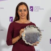 26/11/2018. Ladies European Tour 2018. Andaluca Costa Del Sol Open de Espaa, La Quinta Golf & Country Club, Benahavs, Malaga Spain. November 22-25 2018. Georgia Hall of England, with her trophy for the winner of the Order of Merit, for the second