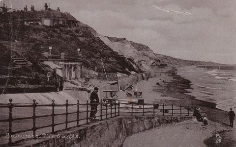 Postcard of Boscombe prom pre 1905 (postmarked Dec 1905) submitted by John Stimson