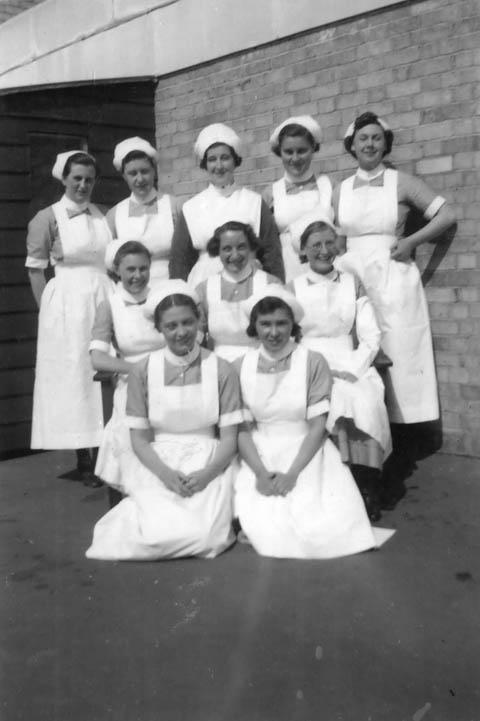 Nurses at the Victoria and West Hants Hospital in 1939