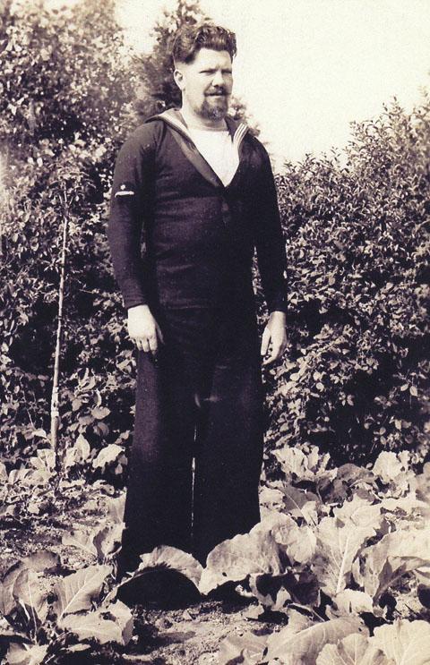 Seaman Albert Swansbury, who served with the Royal Naval Patrol Services on H.M Waterfly, a trawler converted to minesweeper. He was 26yrs old when he was killed with 14 others when the boat was sank by German aircraft off Dungeness on Sept 17 1942. .