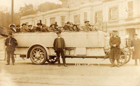 February 1914, a Charabanc mystery tour