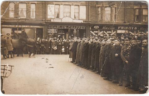 First World War recuitment in Holdenhurst Road