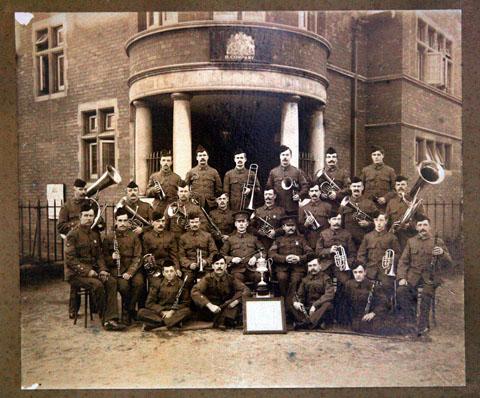 Dorset Regiment Band.  Possibly taken WW1. 