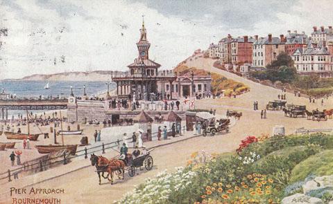 Postcard of the Pier Approach Bournemouth. Postmarked 1918. Submitted by John Stimson.