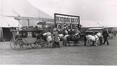The Bertam Mills Circus visiting Bournemouth in 1939