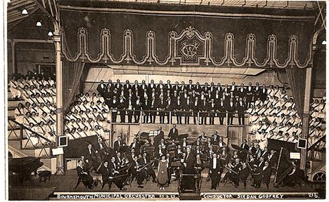 Bournemouth Municipial Orchestra at the Winter Gardens in 1925