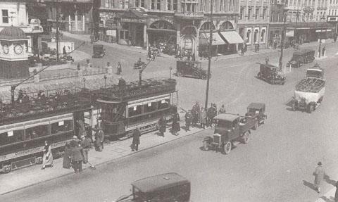 Bournemouth Square circa 1927. 