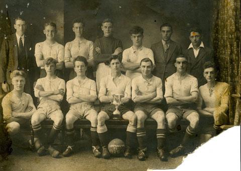 1928-29 line-up of Charminster FC