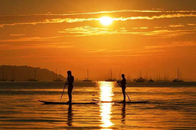 Paddle Boarding Poole Harbour. Sent in by David Saywell 