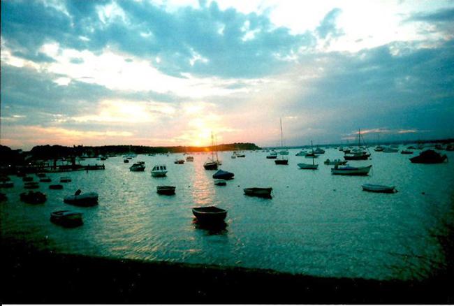 Boats in Poole Harbour  during sunset  Sent in by Stevie Coker