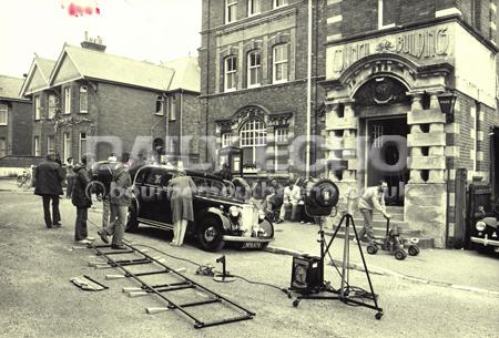 Joan Hickson filming Miss Marple at the old Poole Branksome depot May 13 1984.