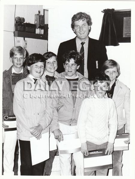 In June 1985 the former England captain and pace bowler Bob Willis was at the opening of Dorset Cricket Centre on Stanpit Recreation Ground in Christchurch with six young cricketers who passed the tests.
