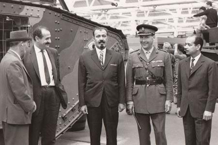 In 1965 Prince Abdulla of Saudi Arabia, centre, visited Bovington Tank Museum and the Gunnery School at Lulworth. Also pictured is his military attache and royal interpreter,Col. E.F.Offord and Brig.G.T.A. Armitage.