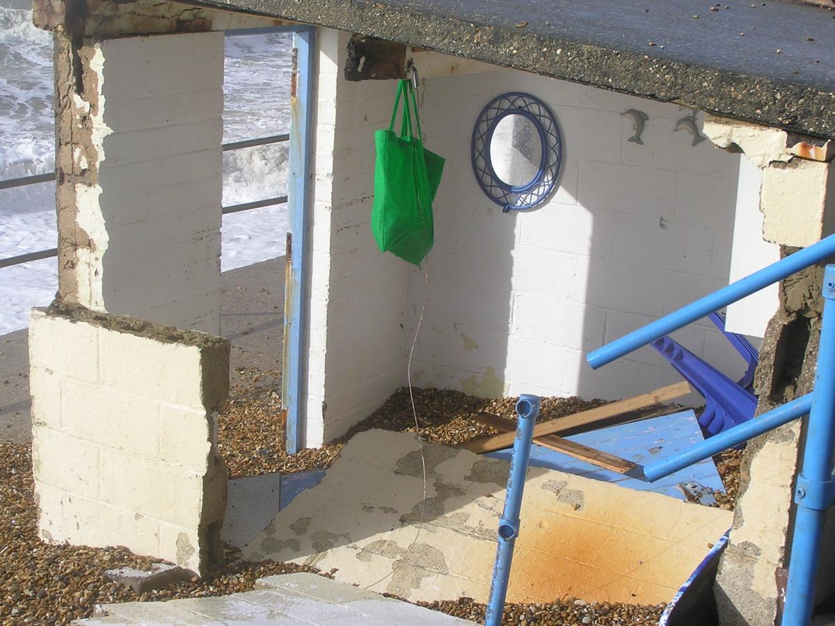 Daily Echo reader photos of the storm and damage left behind after severe weather swept through Dorset on February 14 and February 15. Picture by Peter Scott of Milford on Sea