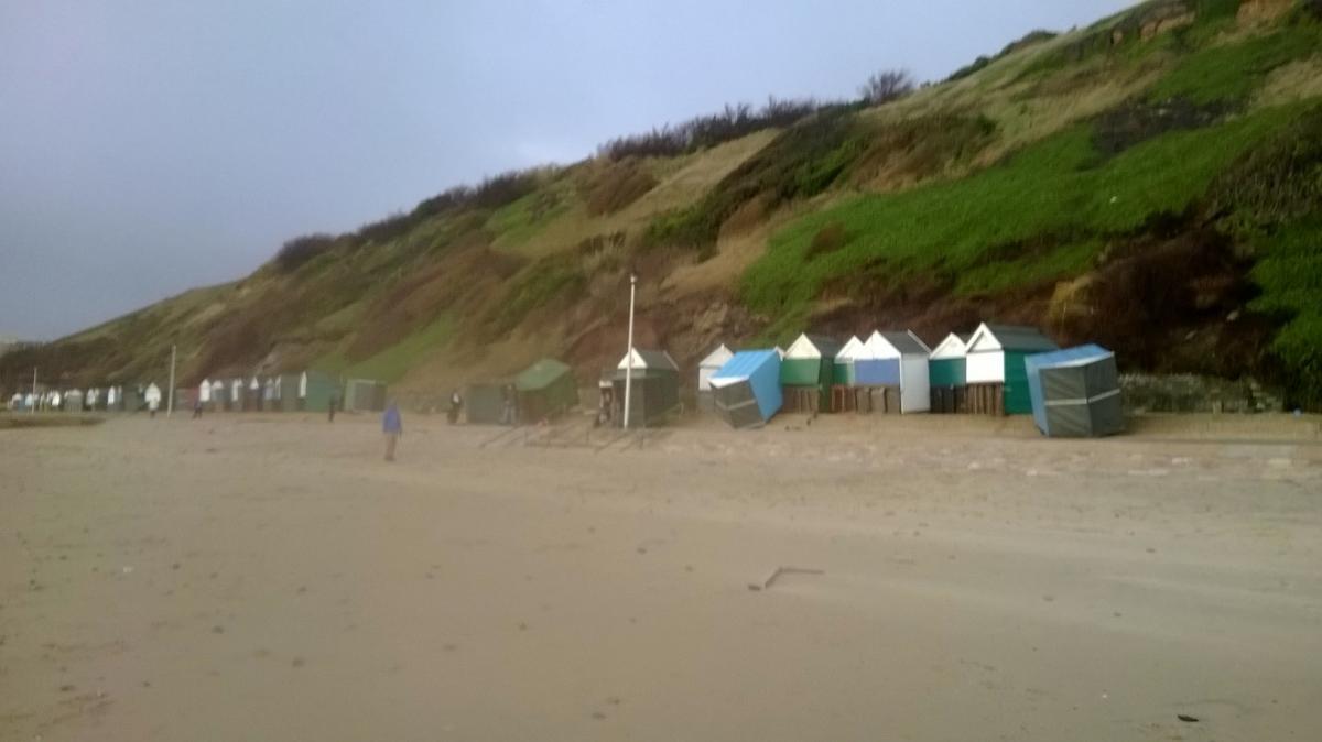 Daily Echo reader photos of the storm and damage left behind after severe weather swept through Dorset on February 14 and February 15. Picture sent by David McDonald of Southbourne beach