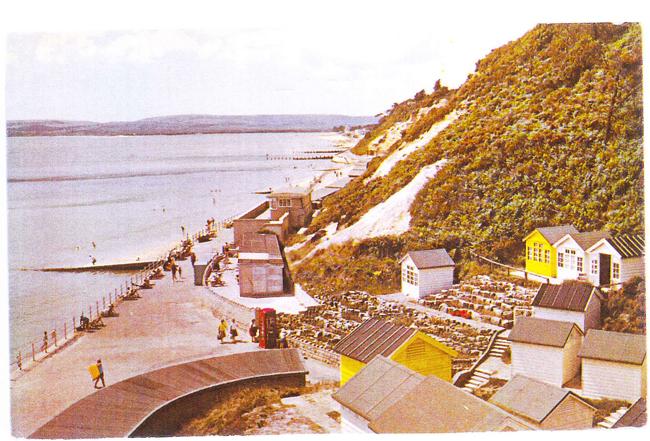 Canford Cliff before the prom was completed 1950's/60s. Submitted image  from Martin Huse. 