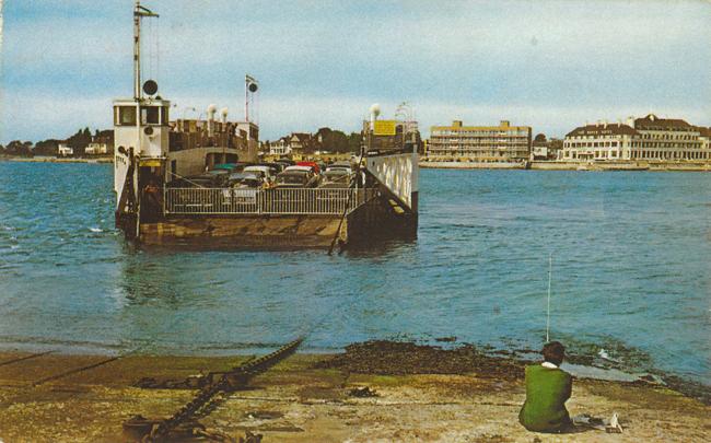 Old postcard of the chain ferry at Sandbanks circa 1960s. Submitted by Martin Huse of Poole.