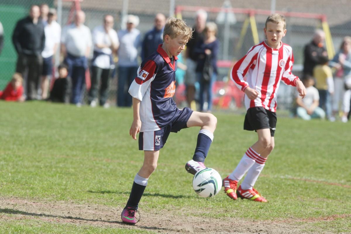 Bournemouth Youth Cup Finals Day 13th April 2014: Burton v Corfe Mullen Under 11s