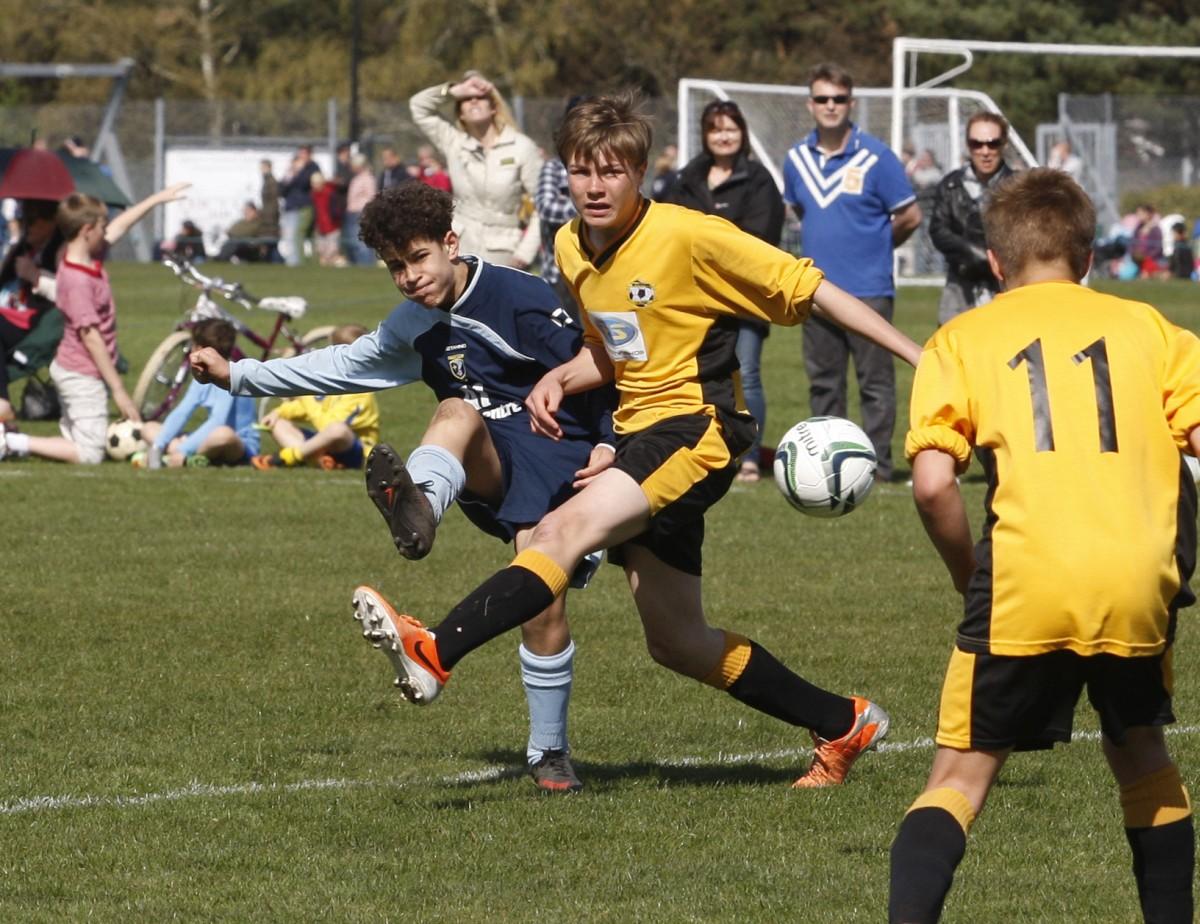 Branksome v Greenfields Under 14 on Bournemouth Youth Cup Finals Day, 13th April 2014