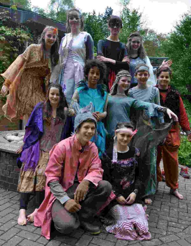 Bournemouth Echo: SWEDEN BOUND: Some of the cast from the Ringwood Waldorf School’s production of A Midsummer's Night Dream