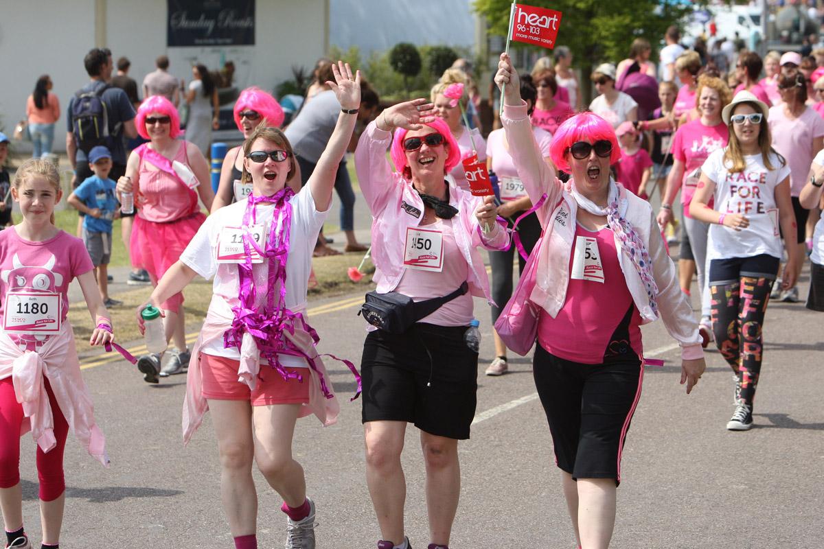 Pictures of the 5k AM and PM races from Poole Park Race For Life 2014