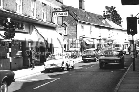 In 1967 the first pedestrian controlled crossing in Dorset started working in East Street, Wimborne. Before the lights were installed the area was a pedestrian nightmare with its heavy traffic. Now pedestrians could press a button and wait for the traffic