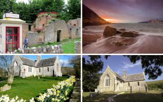 Tyneham Village in Purbeck and Worbarrow Bay
