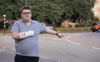 Finn Hobson was hit in a 'hit and run' on St Michael's Roundabout in Bournemouth.