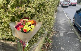 Flowers placed for man in 60s who died in rush hour crash