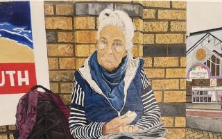 Adilson Naueji met a woman called Maureen at the Boscombe bus station near the Sovereign Centre which led to the striking and perceptive portrait that won the first Lighthouse Open Call Exhibition.