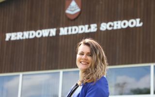Former Ferndown Middle School pupil Amber Barter is the new headteacher