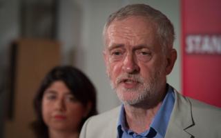 UNDER PRESSURE: Jeremy Corbyn at the weekend